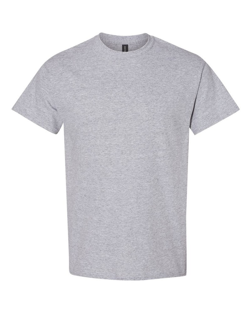 Gildan Heavy G500 T shirt gray size 5X round neck short sleeves T shirt