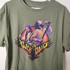 Wrangler The Black Crows Men’s Size L Graphic Short Sleeve Shirt Green