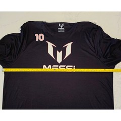 Messi Logo Tee MMN0076USW Men 3XL Black Stretch Limo Soccer Graphic T-Shirt NWT