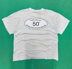 Vintage queen Freddie Mercury 1996 50th Birthday anniversary band Tee size L