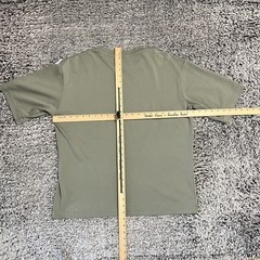 Uniqlo AIRism Shirt Adult Large Green Short Sleeve Athleisure Medium Wash Casual