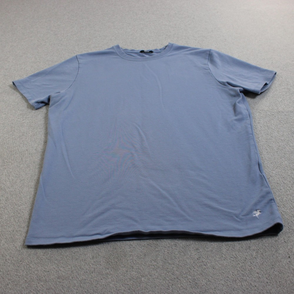 SENE Shirt Mens XL Blue Troy Hyde Supima Cotton Stretch Made USA Quiet Luxury