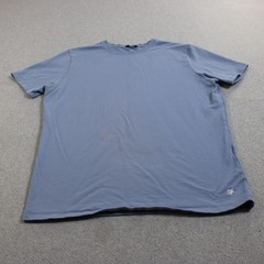 SENE Shirt Mens XL Blue Troy Hyde Supima Cotton Stretch Made USA Quiet Luxury