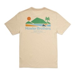 Howler Brothers T Shirt Men’s Medium Bahía de Howler Tee Sand Heather NWOT