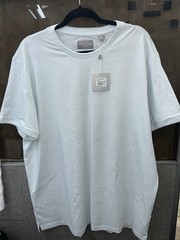 Hickey Freeman Crew Neck Short Sleeve Cotton Blend T-Shirts Porcelain Mint XL