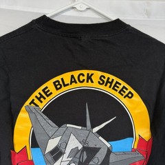 USAF 8th Fighter Squadron Black Sheep F-117 Stealth Jet T Shirt Hanes Small Tee