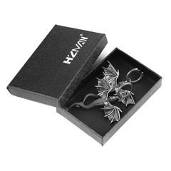 Dragon Dangle Drop Earrings for Men Stainless Steel Gothic Punk Dragon Earrin…