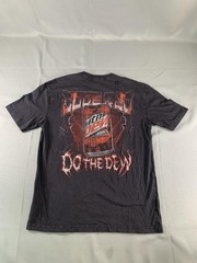 Hollister Mountain Dew Code Red Shirt Mens Medium Black Graphic Tee Boxy Fit on