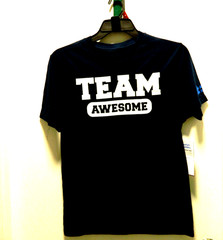 Autism Awareness Shirt Team Awesome Brand New -Blue size LARGE -UNISEX
