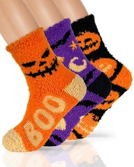 Halloween Fuzzy Socks 4X Thicker 2X Softer Cozy Fluffy Fits Size 612 Women