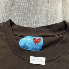 Keith Haring X Shoe Palace Brown Embroidered Heart Logo Art T Shirt Sz XL