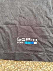 Go Pro Shirt Mens S Black Short Sleeve Casual Cotton Be a Hero Adventure Camera