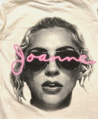 Lady Gaga T- Shirt Size Adult Small Long Sleeve White JOANNE ALBUM 2016
