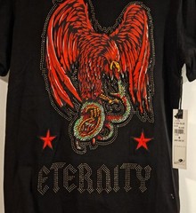 ETERNITY BC /AD Embellished Eagle Print T-Shirt