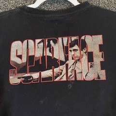 Vintage Scarface Shirt Mens Medium Short Black Graphic The ROXX S/S Movie