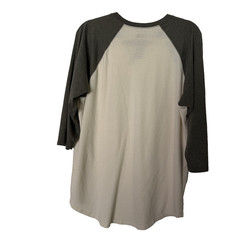The North Face Men’s Large Baseball Tee 3/4 Sleeve Raglan Shirt Gray White Class