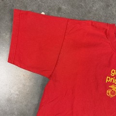 Vintage Marines T Shirt Mens Large Red USA Military Preowned