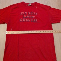 VTG Napoleon Dynamite Adult Medium Shirt My Lips Hurt Real Bad Promo Mighty Fine