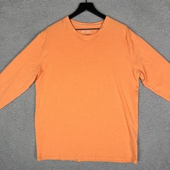 Coolibar Men’s Morada Everyday Long Sleeve Shirt Size Large Orange Sun UPF 50+