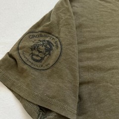 Perfect Tri T Shirt Mens Large Army Green Short Sleeve 926 ang Lion Graphic Tee