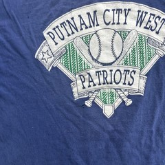 Putnam City West Patriots Shirt Mens 2XL Blue Baseball Team Hanes Beefy-T USA