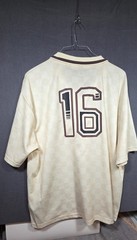 Saints Studio Cream Short Sleeve Shirt Logo Size Soccer Jersey 3XL Trendy Casual
