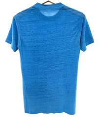 S/M Vtg 70s Blue Blank Paper Thin Burnout Distressed Skate Dogtown 50/50 T-Shirt
