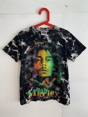 Vintage Bob Marley Single Stitch Tie Dye T Shirt Double Sided The Roxx 90’s Y2K