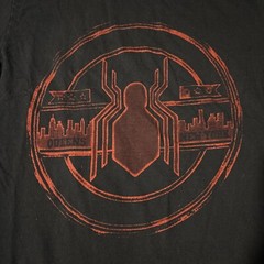 Marvel Spider-Man Homecoming Graphic T-shirt Size M Small Hole At Bottom Front