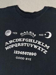 Salem Massachusetts Ouija Board Vtg Long Sleeve Black T Shirt Sweatshirt 2XL