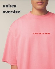 Personalised Customise Embroider T-Shirt Unisex SMALL-LARGE Colours & Fonts
