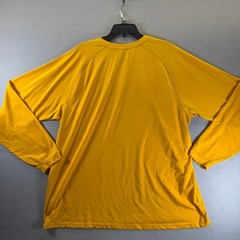 Adidas Climalite Mens 2XL Long Sleeve Shirt Gold Yellow Athletic Performance Tee