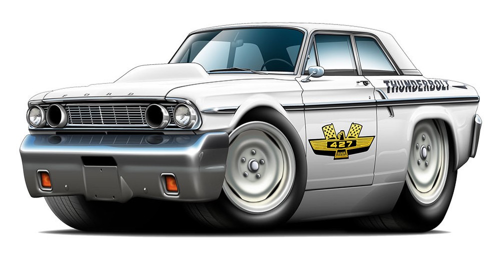 Ford Thunderbolt Muscle Car Art Poster NEW