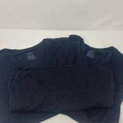 Jockey Men’s Smooth Fit V-Neck Undershirts 3-Pack Black L