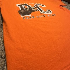 Park City Utah Graphic T Shirt Mens Orange Large