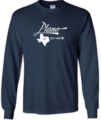 Plano Texas State T-Shirt Long Sleeve Graphic Tees Unisex Apparel Design