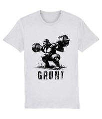Grunt Gorilla Fitness Shirt Gym Workout Weightlifting Bodybuilding MMA Tee