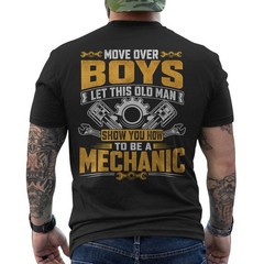 Old Veteran Mechanic Funny Automotive Repair Specialist ON BACK T-Shirt