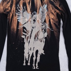 L.G.B. T-Shirt Size 1 Long Sleeve No Great Heart Ray LSC Slub Cotton