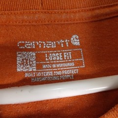 Carhartt tshirt mens 4XL XXXXL orange short sleeve crew neck pocket work wear