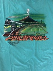 Vintage Hand-Painted Philippines Mayon Volcano T-Shirt – Size XL New with Tags