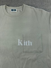 Kith Long Sleeve T-Shirt Men S Green Quinn Classic Pullover Streetwear Hypebeast