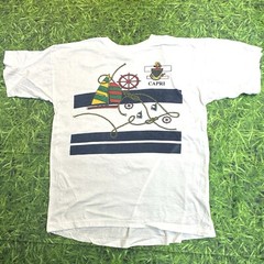 Isle of Capri Destination Tee Shirt Nautical Sailboats 100% Cotton Adult XL