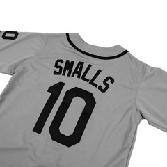 Sandlot Baseball Jersey Smalls #10 Stitched Gray Men’s Size 3XL XXXL