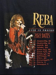 Reba McEntire 2022 Tour Shirt Large Live In Concert Country Music Black BG18