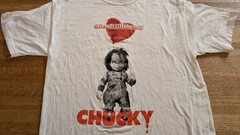 Chucky Childs Play Doll Mens Medium White T-Shirt Universal City Studios