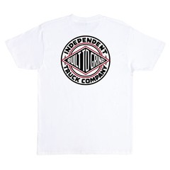 Independent Trucks BTG SUMMIT Skateboard T Shirt WHITE w/RED/BLACK Logo
