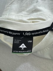 LRG T-Shirt Mens Medium Short Sleeve Graphic Front White Cotton New