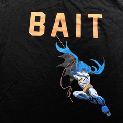BAIT x Batman Shirt Mens 2XL Black Graphic Tee DC Comics Tagless Double Sided