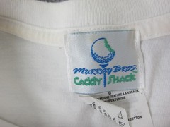 Vintage Caddyshack Shirt Mens Large L White Be The Ball Golf 90s Murray Bros